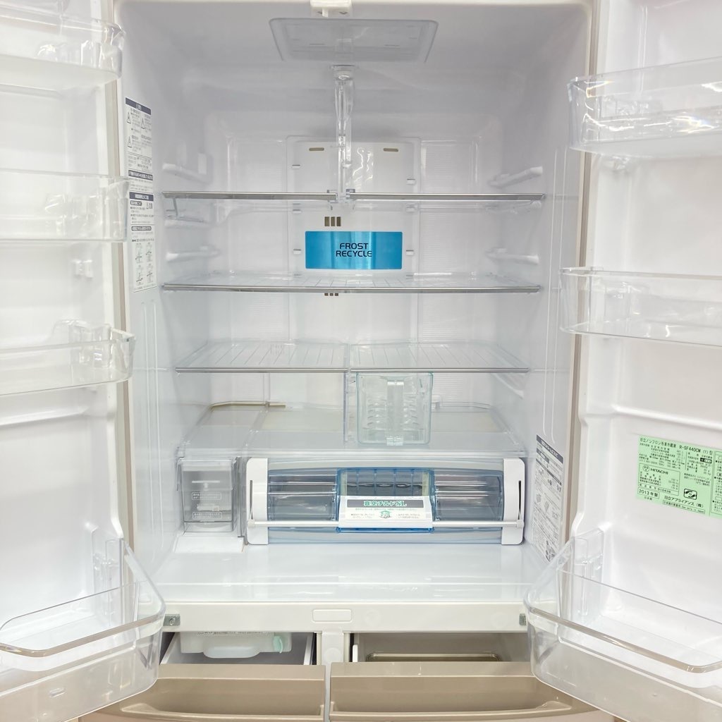 日立/HITACHI ノンフロン冷凍冷蔵庫 R-SF480CM(T) ソフトブラウン 475L