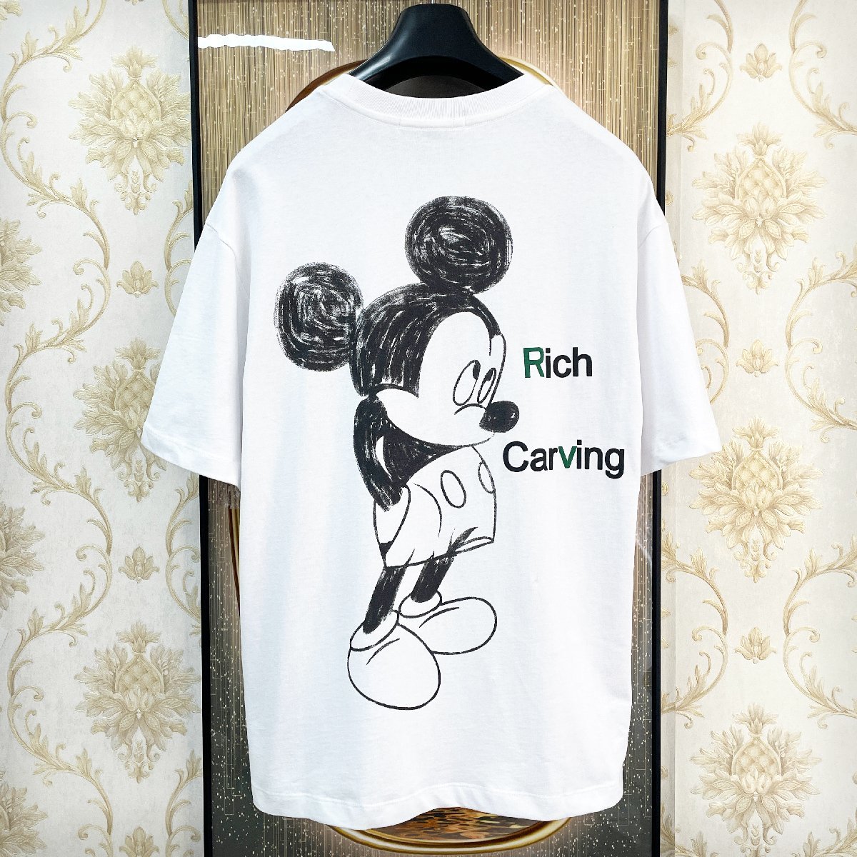 2023新作・EU製&定価2万 UABONI*Paris*ミッキーマウス・Tシャツ