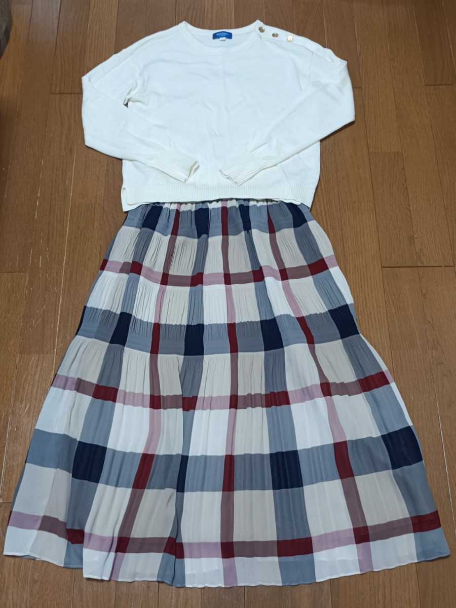 しておりま BURBERRY クレストブリッジ ベージュスカート美品の通販 by