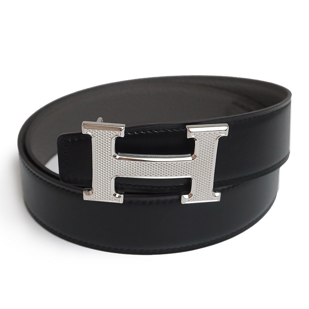 お歳暮 【美品】HERMES エルメス ブルー イエロー リバーシブル ベルト