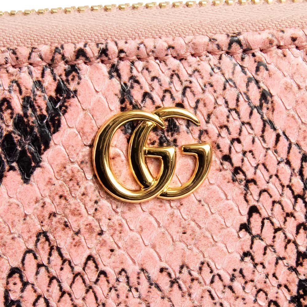 新品・未使用品)グッチ GUCCI GGマーモント パイソン ジップ