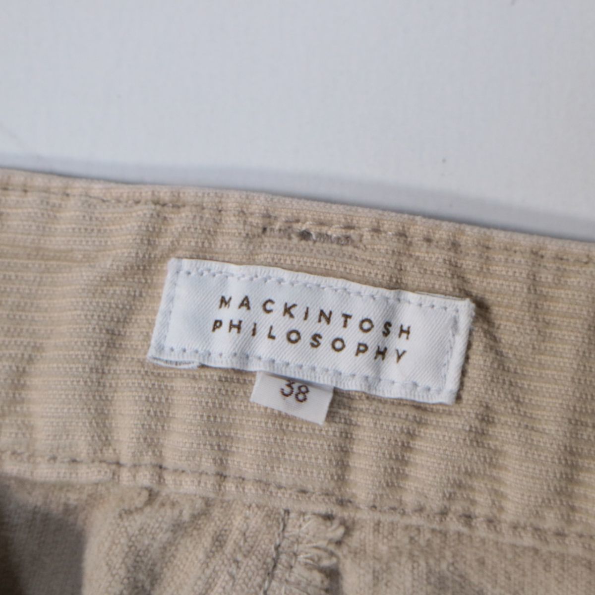 《良品◎》MACKINTOSH PHILOSOPHY マッキントッシュフィロソフィー★パンツ*ベージュ*サイズ38(MW1839)◆S60_画像6