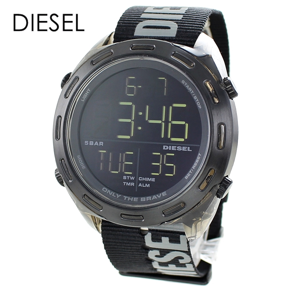 【超目玉】 ストラップ ファブリック デジタル メンズ 腕時計 デジタル かっこいい ディーゼル DIESEL 2023 記念日 その他