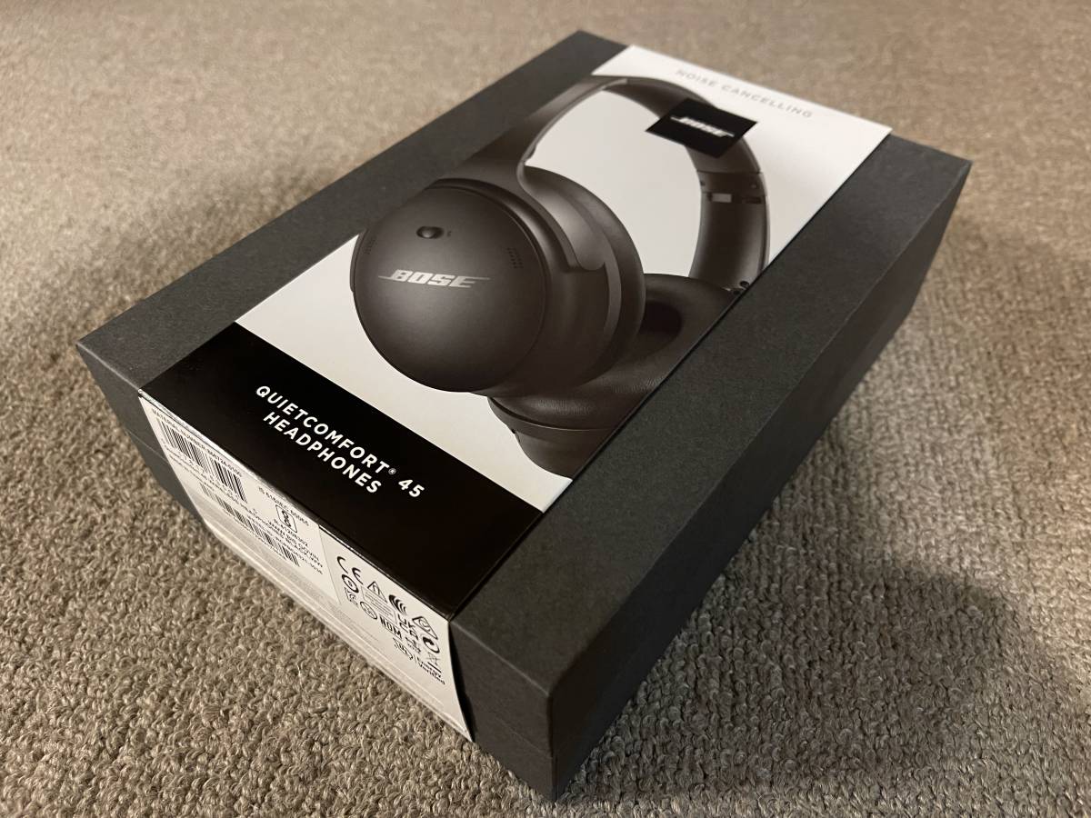 【新品未開封】Bose QuietComfort 45 headphones トリプルブラック ノイズキャンセリングBluetoothワイヤレスヘッドホン 最大24時間再生_画像6