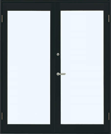 アルミサッシ YKK 店舗ドア 7TD W1690×H2018 両開き 複層 ドアクローザー付