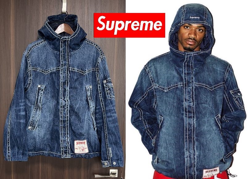 および L【Supreme True Religion/GORE-TEX Shell Jacket/Denim
