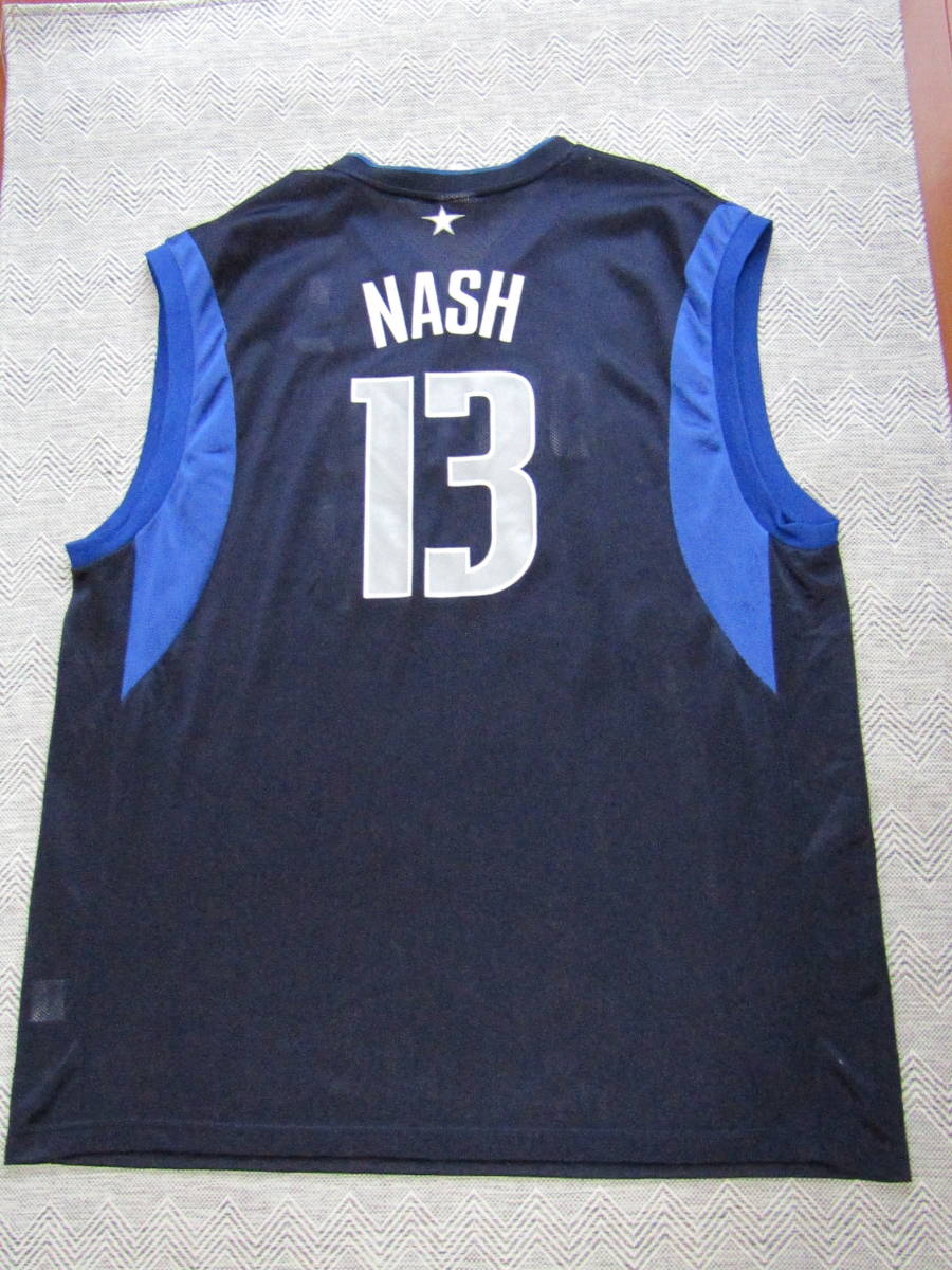 美品 NBA DALLAS スティーブ・ナッシュ NASH #13 ダラス・マーベリックス reebok リーボック製 ユニフォーム バスケ タンクトップ XL_画像9