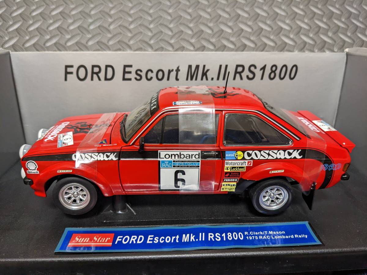 サンスター 1/18 フォード エスコート mk.Ⅱとrs1800 2台セット 直営