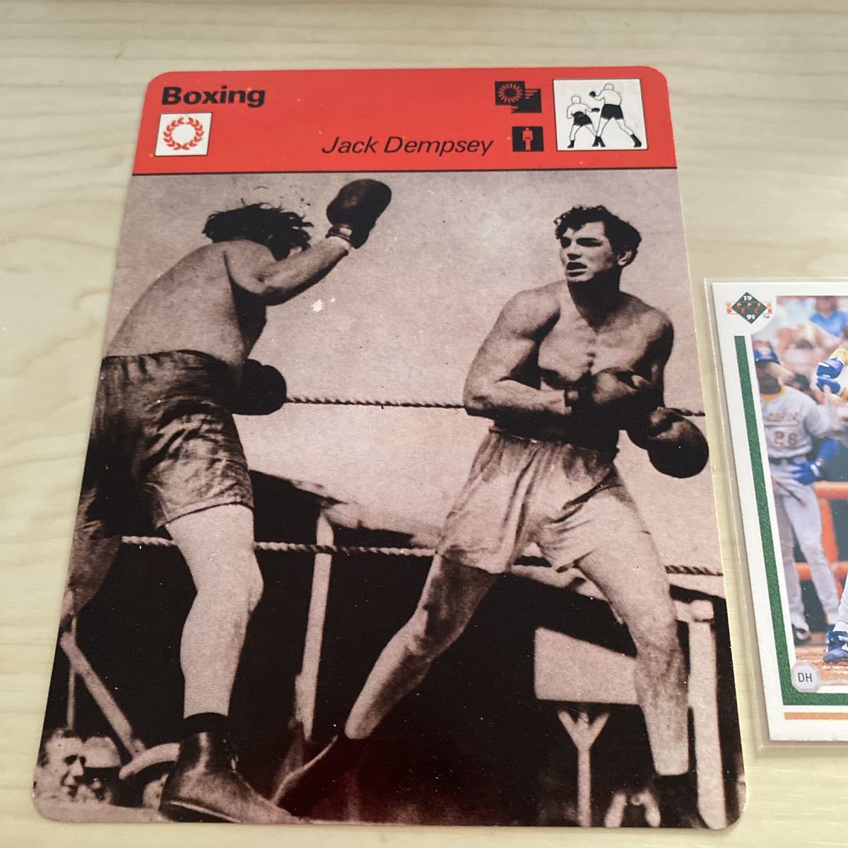 1977-78 SportsCasterCard Boxing Sugar Ray Leonard.Rocky Marciano.Jack Dempsey.Rocky Granziano.Henry Armstrong._画像5