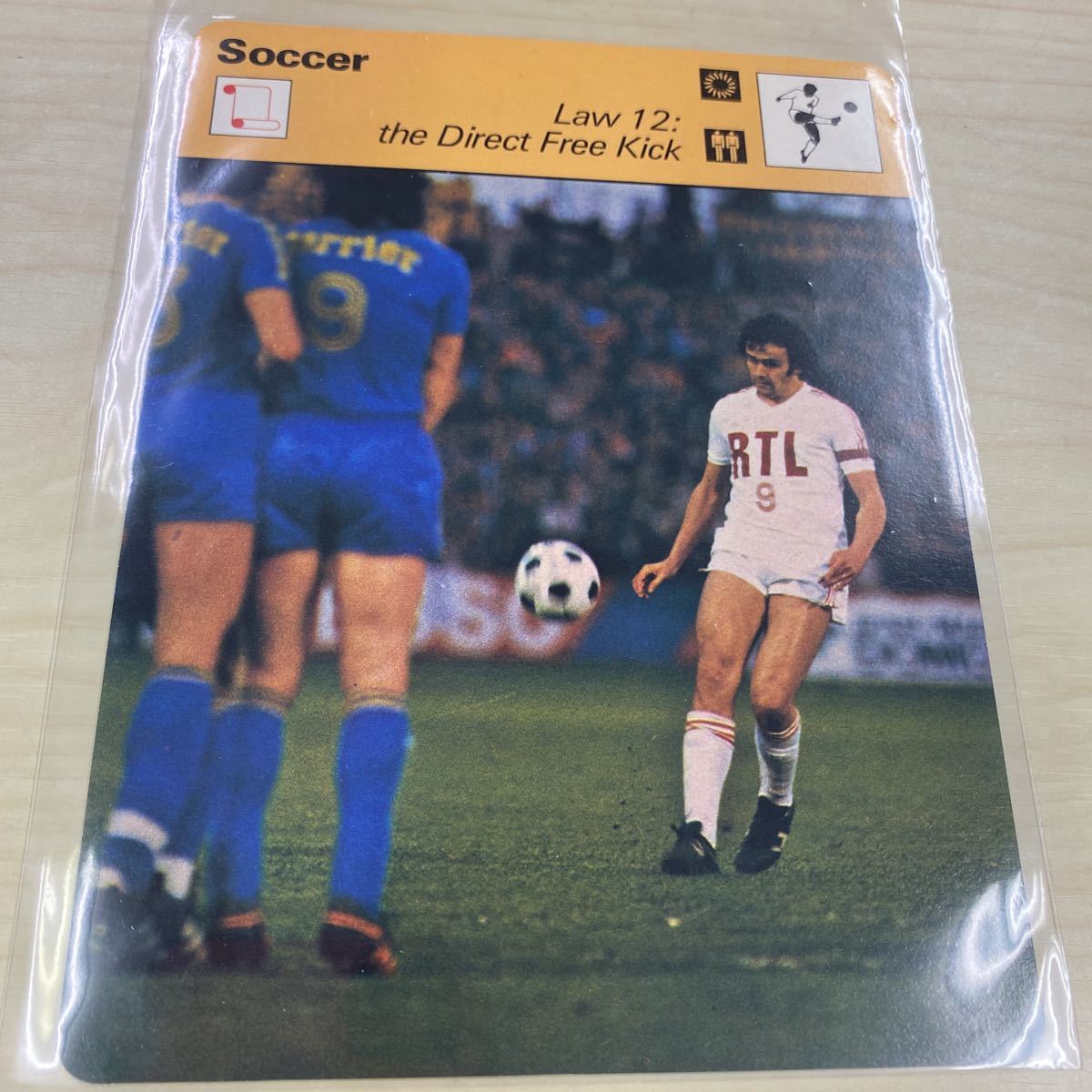 1979 SportsCasterCard Micheal Platini AS Nancy フランス代表　ミシェル　プラティニ　ナンシー_画像1