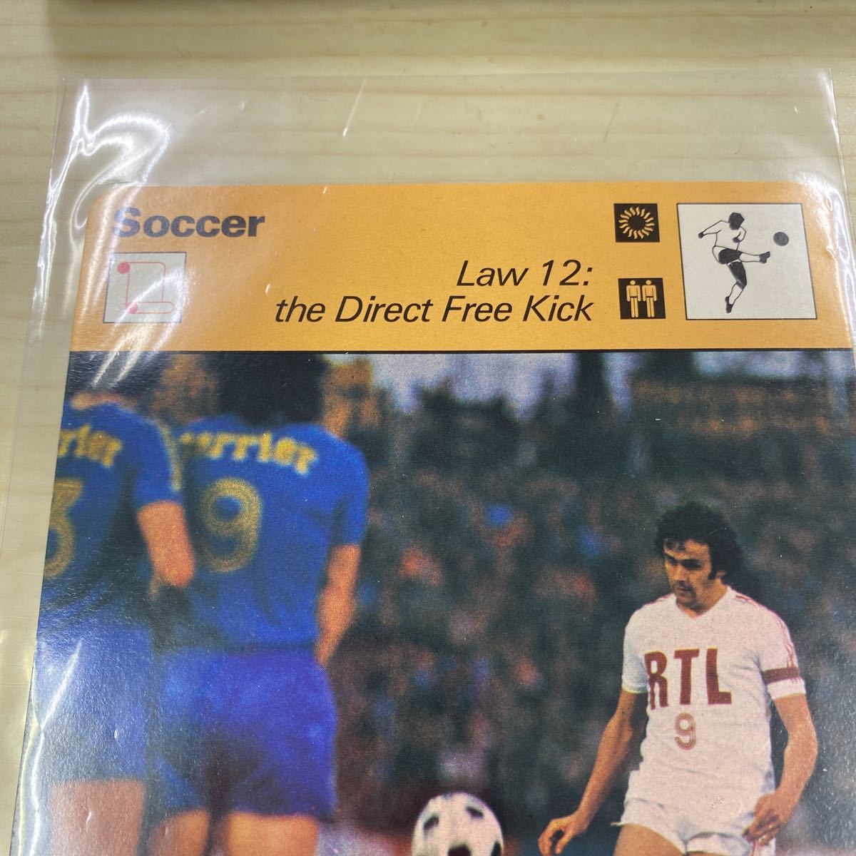 1979 SportsCasterCard Micheal Platini AS Nancy フランス代表　ミシェル　プラティニ　ナンシー_画像2