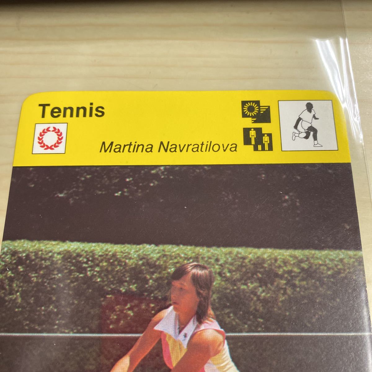 1978 SportsCasterCard Martina Navratilova Rookie Card マルチナ　ナブラチオバ　ルーキーカード　スポーツキャスターカード_画像2