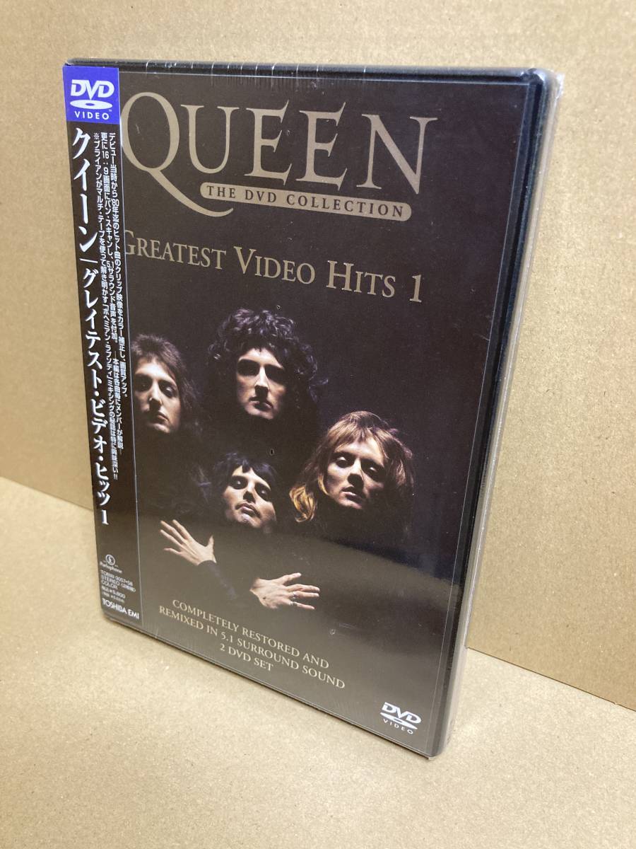 PROMO SEALED！新品CD！DVD x2！クイーン Queen / Greatest Video Hits 1 Toshiba TOBW-3057/58 見本盤 未開封 SAMPLE 2002 JAPAN OBI NEW_画像1
