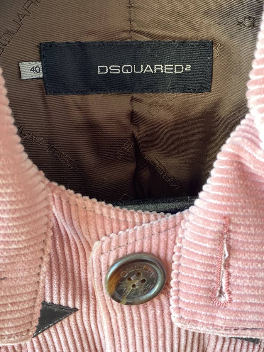 ●良品 ●DSQUARED2 ●ディースクエアード ●レディース ●40 ●コート ●Sサイズ ●ピンク ●イタリア製 _画像3