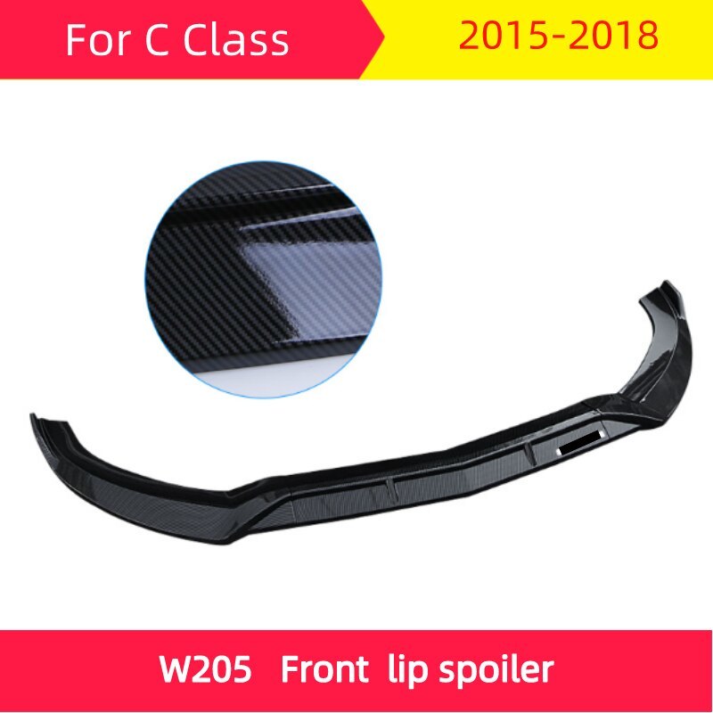 フロントシャベル メルセデス W205 2015-2018 Cクラス C180 C200 C300 ABSフロントリップスポイラーBスタイル C43 C63_画像7