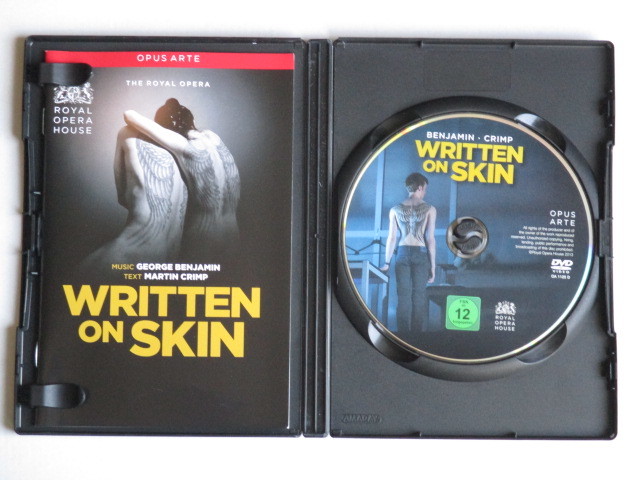 DVD（輸入盤）　ベンジャミン 『リトゥン・オン・スキン』　ベンジャミン指揮、ミッチェル演出　送料180円_左はリブレットです