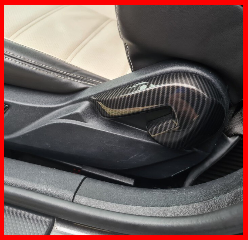 フォード FORD マスタング 2015-2017 2個セット abs 背もたれ調整ハンドル ボタン スイッチ トリム リクライニング ハンドル _画像1