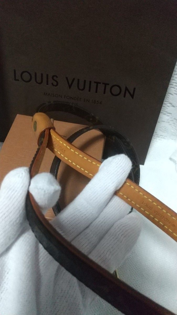 ルイヴィトン LOUIS VUITTONモノグラム レッス バクスターMM ペット用品リード