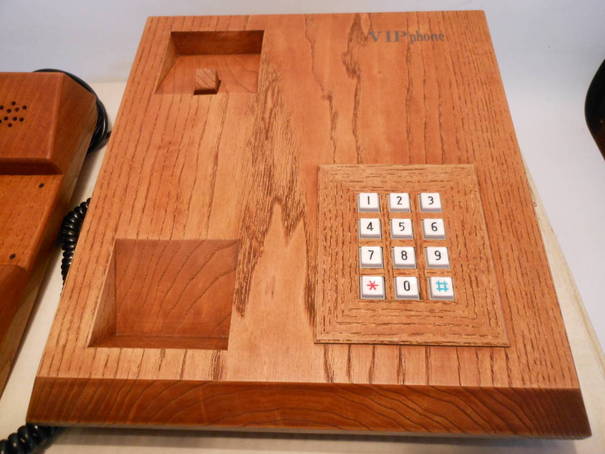  unused VIP ho n wooden keyaki( purity ) wistaria book@ communication machine boxed antique ①