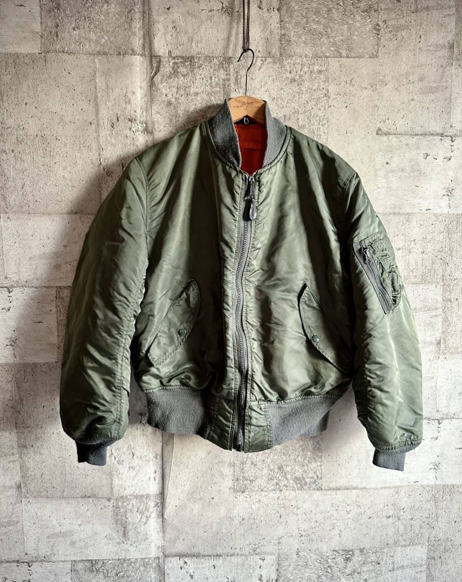 ふるさと割】 OLD JACKET FLIGHT MA-1 / INDUSTRIES ALPHA USA製 90s