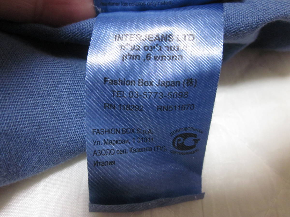 ★★★【 11/20・大幅値下げ 】RIPLAY BLUE JEANS リプレイウエスタンスタイルシャツ：garment dye仕様：正規品：サイズ表示 M：送料無料_品質表示タグ：2