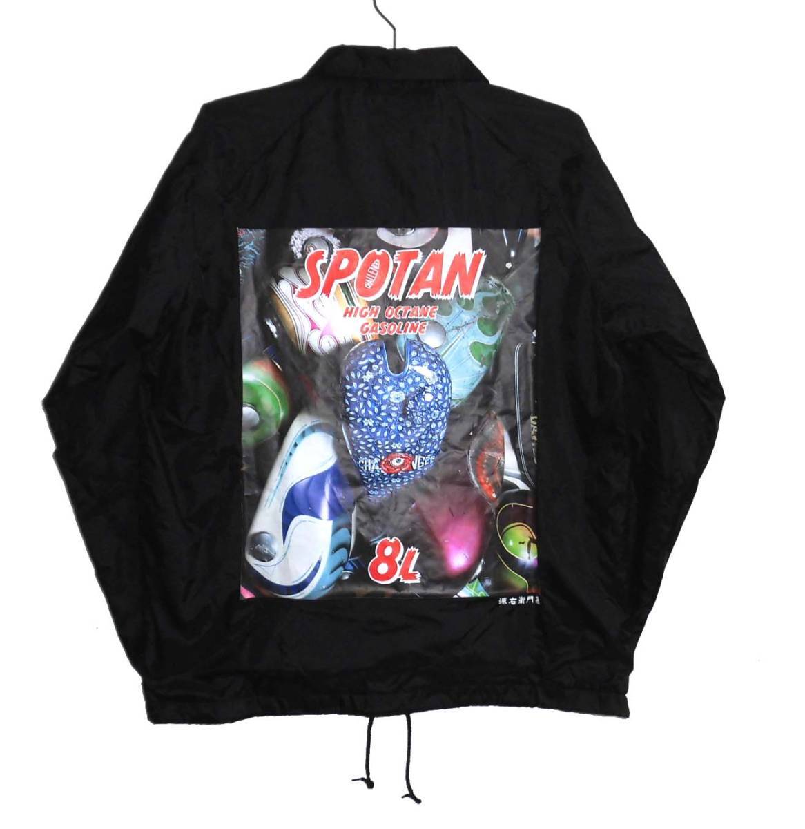 ◆美品 CHALLENGER チャレンジャー × 源右衛門窯 19AW SPOTAN COACH JACKET ナイロン コーチジャケット Mサイズ 黒_画像1