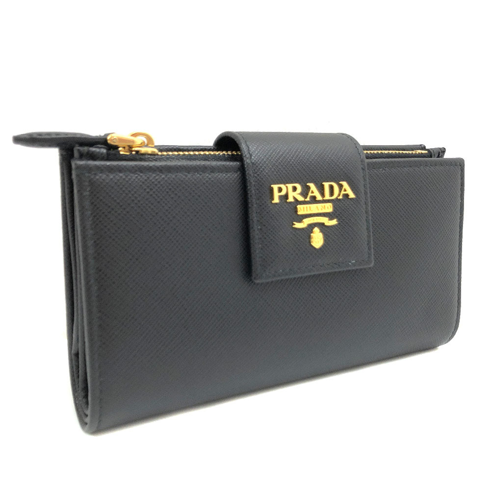 新品 PRADA サフィアーノ 2つ折レザー財布 1ML005 F0002