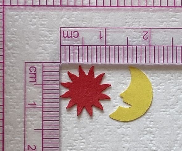 クラフトパンチ　月と太陽　ムーン　サン　月　太陽　パンチ_画像6