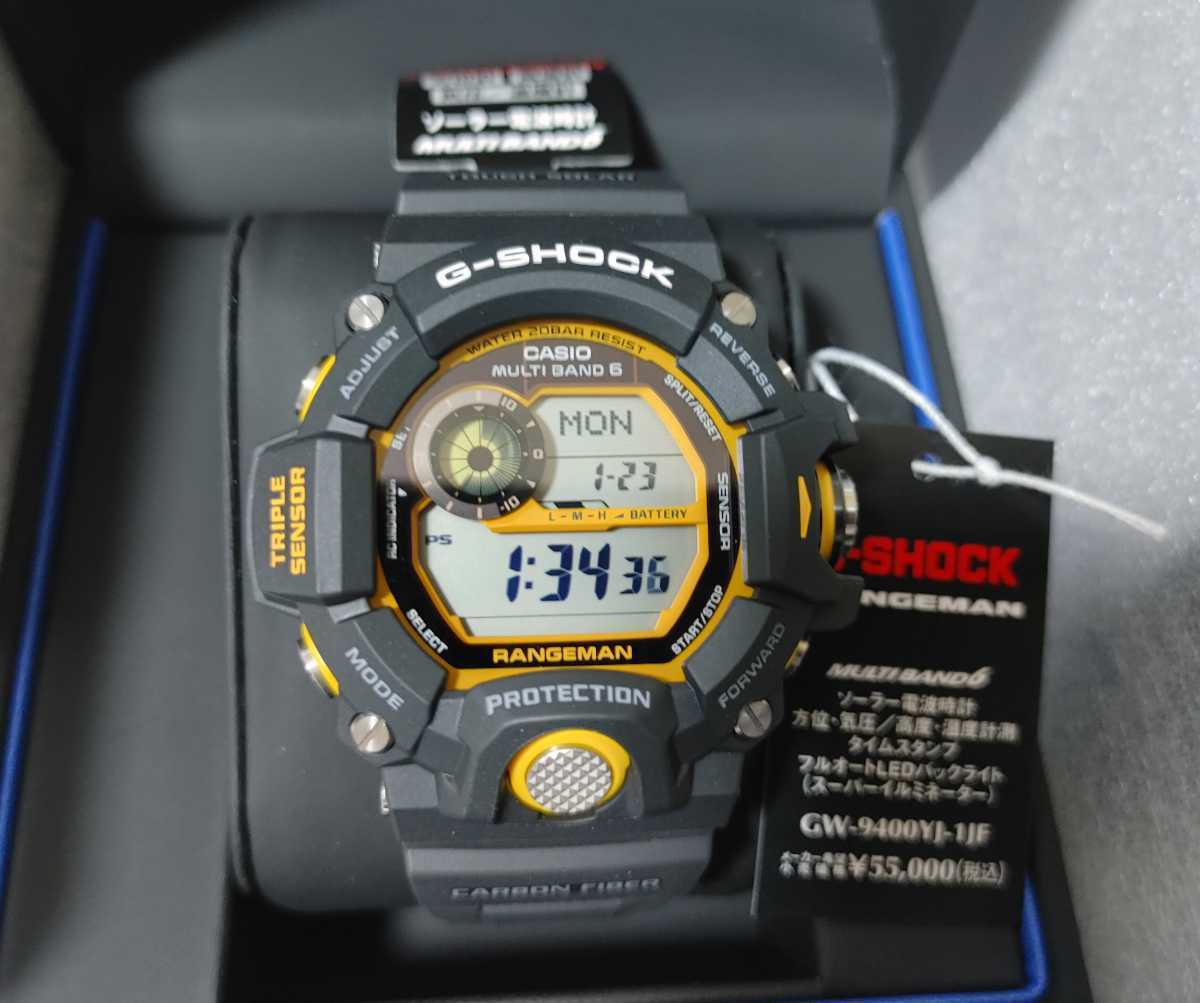 1円〜 新品 G-SHOCK GW-9400YJ-1JF MASTER OF G レンジマン イエロー フロッグマン 未使用 タグ付 CASIO カシオ