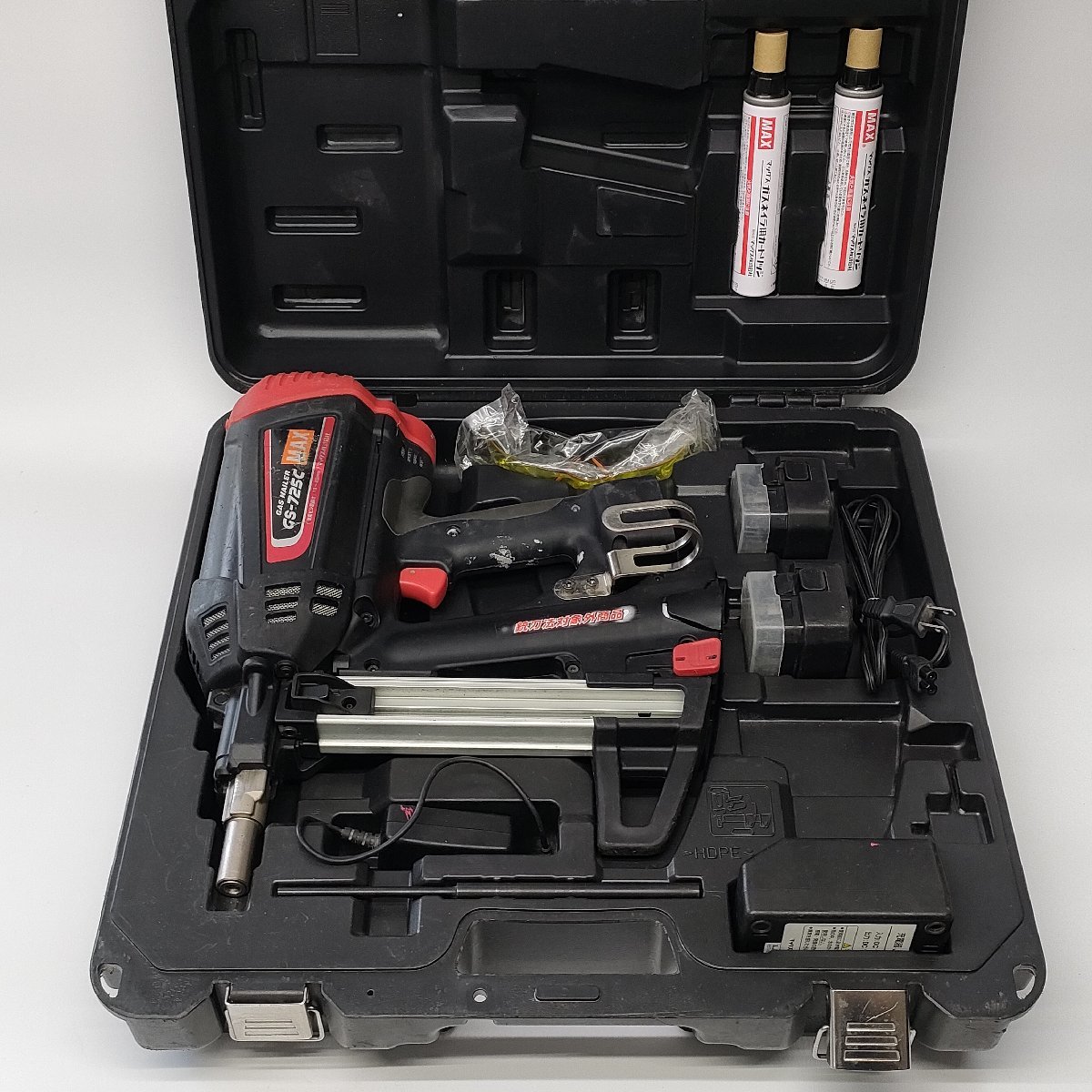 品】マックス MAX ピン打機 ガスネイラ GS-725C 動作確認済 ガス式鋲