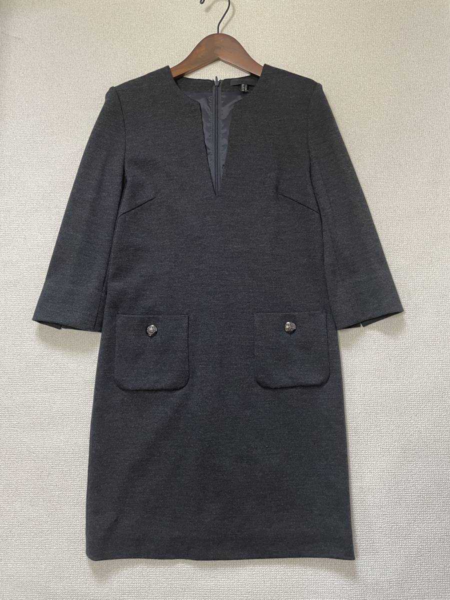極美品】iCB アイシービー ワンピース ニット ストレッチ ウール100