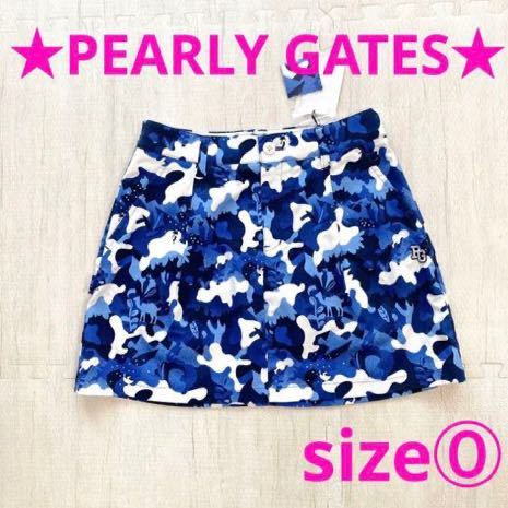 全ての レディース パーリーゲイツ GATES PEARLY スカート ブルー ロゴ