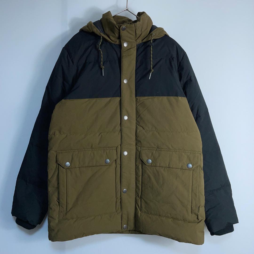 即納】 美品 Eddie Bauer エディーバウアー バイカラー ダウン