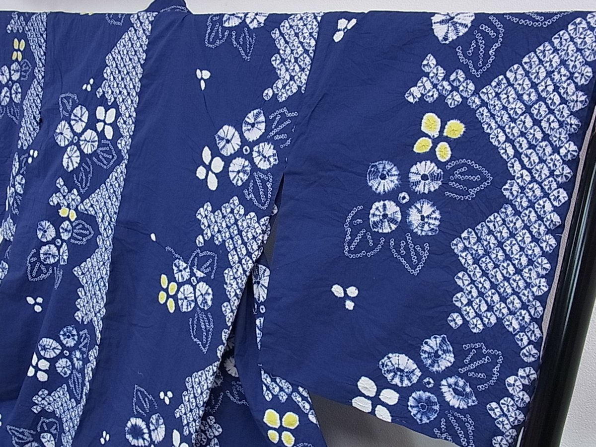 平和屋□夏物 有松鳴海絞り 浴衣 伝統工芸品 裄丈69cm 身丈170cm ...