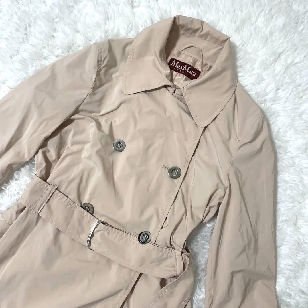 Max Mara studio 薄ピンクトレンチコート | www.pvi.ne