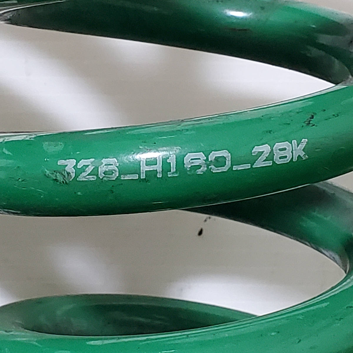 326POWER 326 power all-purpose goods direct to coil springs spring tea la spring ID( inside diameter ):63mm total length :160mm spring . number :28K 2 pcs set green GREEN u-2