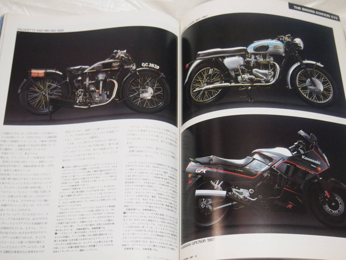 創刊号 バイカーズステーション 1987年10月号 No.1　NSR500/AJSポーキュパイン/500SSマッハⅢ/GSX-R400/CB72サービスマニュアル_画像9