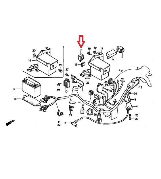 ホンダ郵政カブ（MD90）ウインカーリレー38301-GE8-008純正未使用品送料無料_画像7