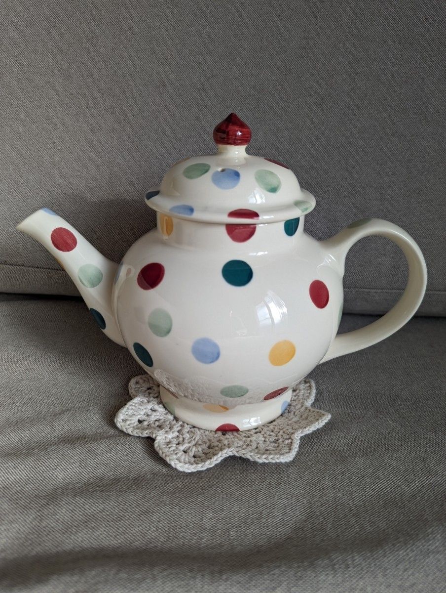 Emmabridgewater★エマ・ブリッジウォーター★ティーポット　水玉　ドット 　陶器　イギリス　3Mug Teapot