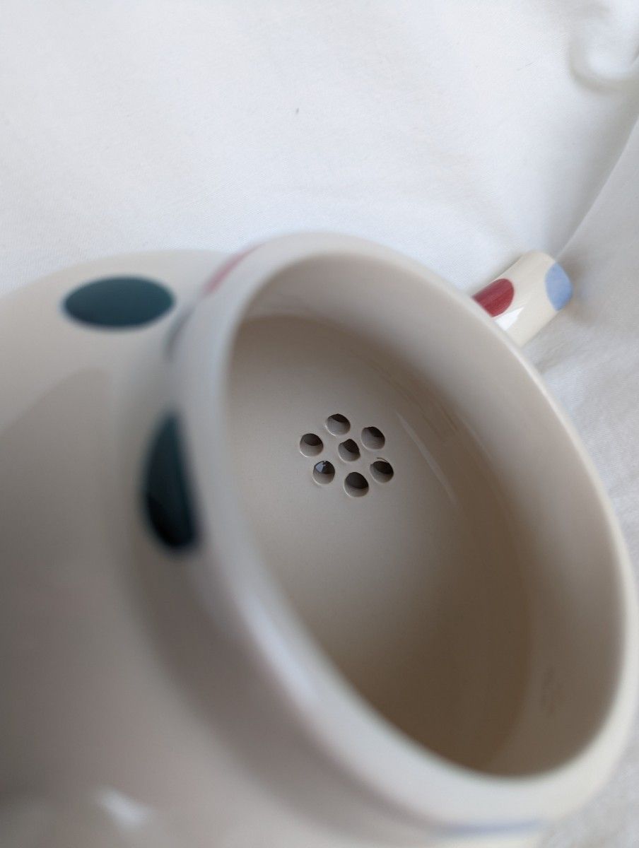 Emmabridgewater★エマ・ブリッジウォーター★ティーポット　水玉　ドット 　陶器　イギリス　3Mug Teapot