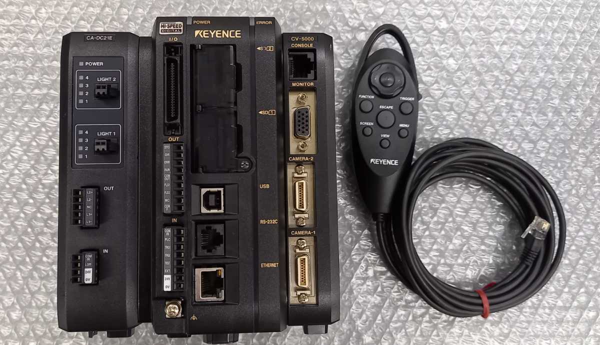 初回限定 ☆中古☆KEYENCE キーエンス☆CV-5000 + CA-DC21E☆純正