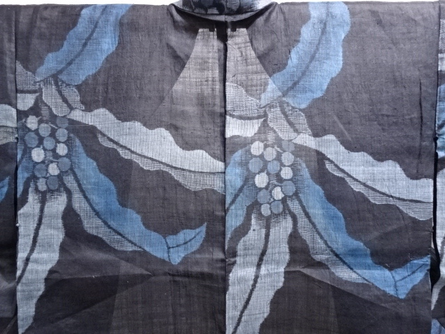  antique . old on cloth length width .. blue entering 