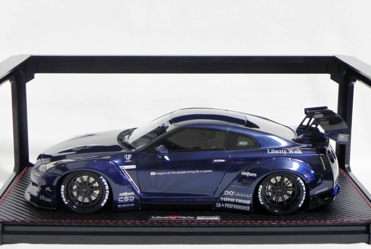 IG 1/18 リバティーウォーク LB-WORKS GT-R R35 ブルーメタリック イグニッションモデル 0690 LB-WORKS GT-R (R35) Blue Metallic_画像8