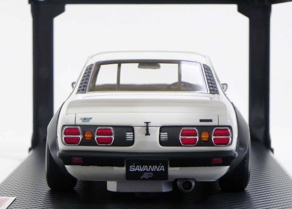 IG 2033 1/18 Mazda Savanna (S124A) Racing White ignition model Mazda RX-3 Savanna racing full Works RS Watanabe 