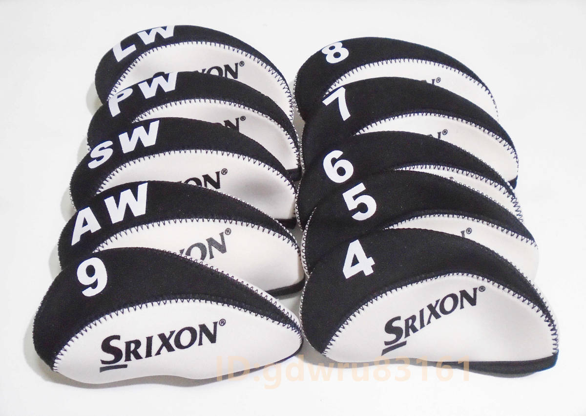 ヤフオク! - アイアンカバー 着脱らくらく 白 黒 SRIXON 10個...