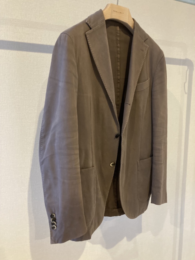 Boglioli COAT 44 ボリオリ ブラウン コットン ガーメントダイ