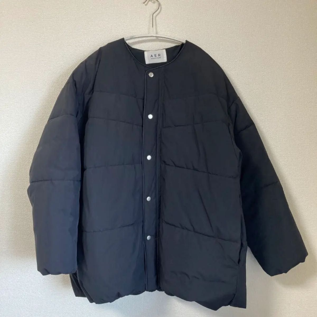 美品 アダムエロペ WEB限定 テントシルエットダウンライク中綿 美品 アダムエロペ WEB限定 テントシルエットダウンライク中綿