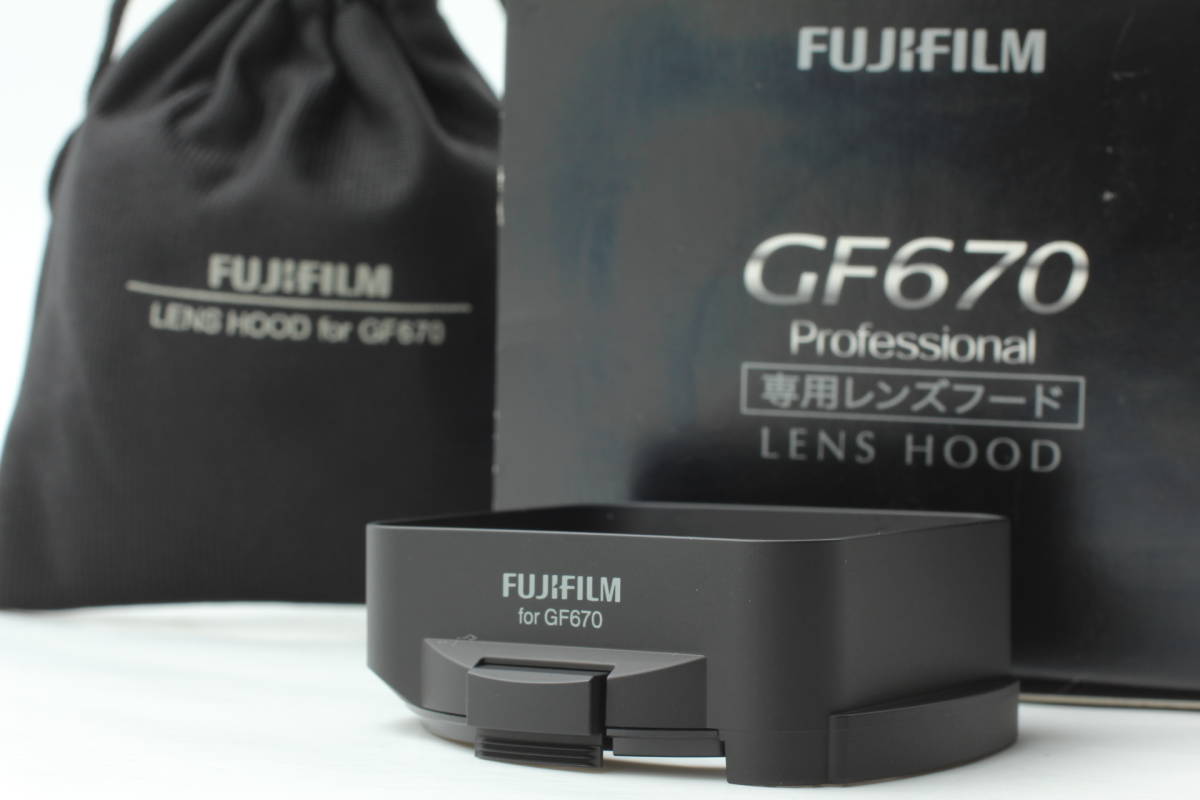 【ほぼ未使用】Fuji Fujifilm GF670 Professional Lens Genuine Hood 富士フイルム 1492@bX