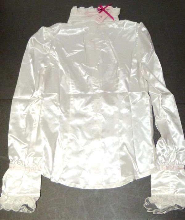 PYONPYON(pyompi.n) Gothic and Lolita костюм белый рубашка LY-019 Size:L 838370AA145-180