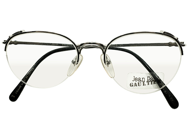 伝統的アナログ手法×ハイクオリティ 1990s日本製Jean Paul GAULTIERジャンポールゴルチエW-BRIDGEナイロールボストン眼鏡A4599 サングラス_画像2